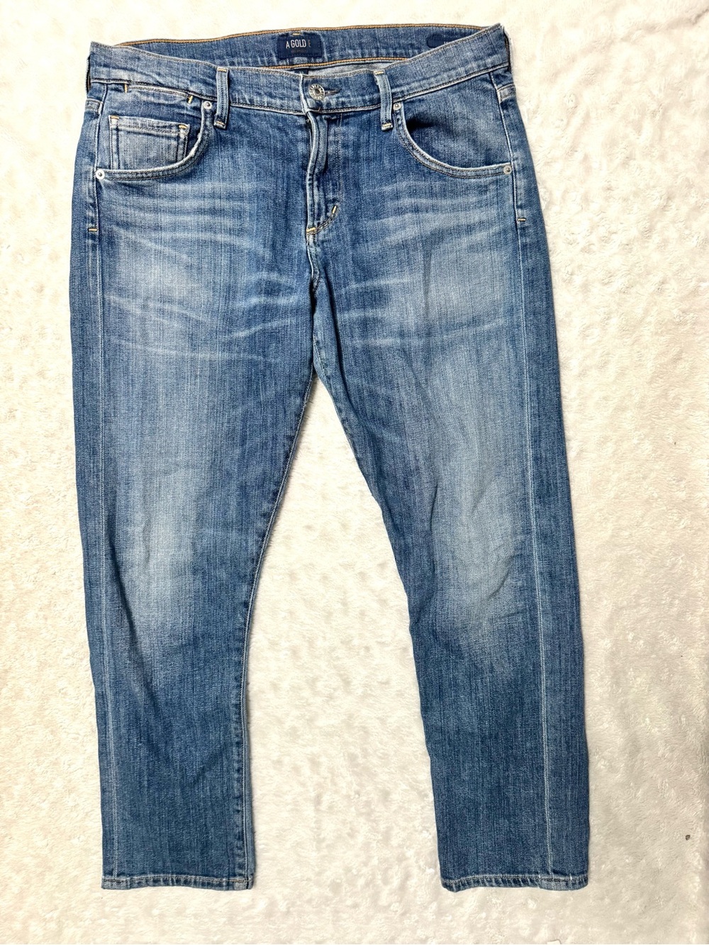 AGOLDE Isabel Slim Fit Boyfriend Jeans